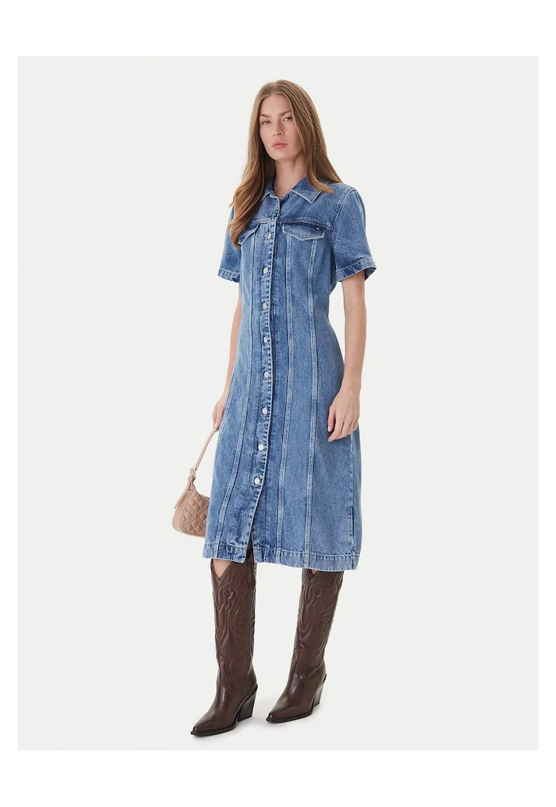 Rochie din denim pentru femei  albastru,