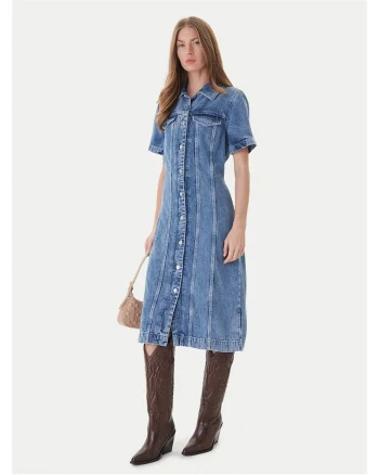 Rochie din denim pentru femei  albastru,