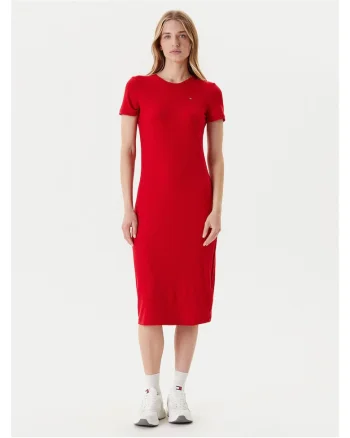 Rochie casual dama  rosu, fabricatie de calitate