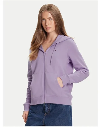 Bluza de dama,  cu fermoar, violet,