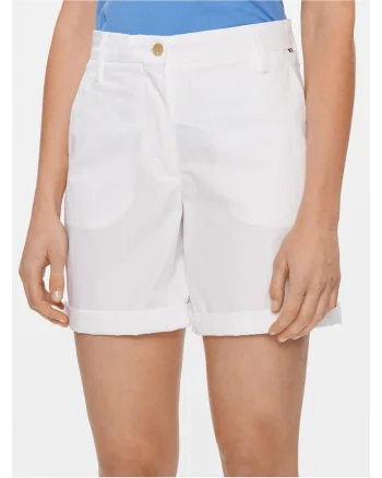 Pantaloni scurti pentru dama,  alb