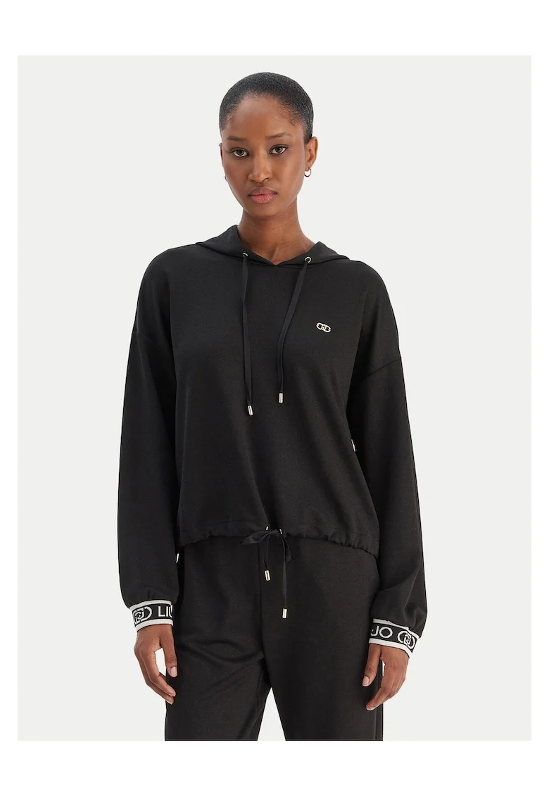 Hanorac dama  culoare negru, textil