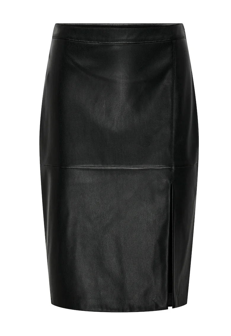 Fusta  imitatie de piele, Negru