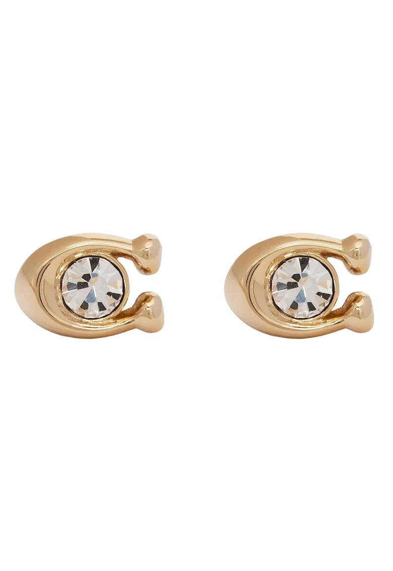 Cercei dama  Shiny Gold cu piatra decorativa