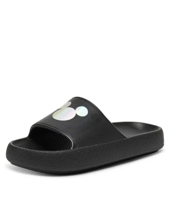 Papuci fete SS25-159DSTC,  Plastic, Negru