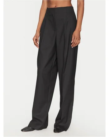 Pantaloni dama  negru, stofa,