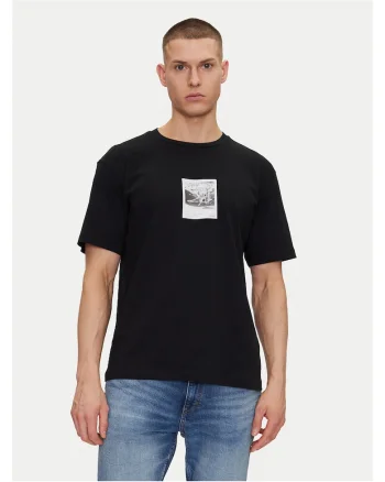 Tricou barbati  negru, bumbac,