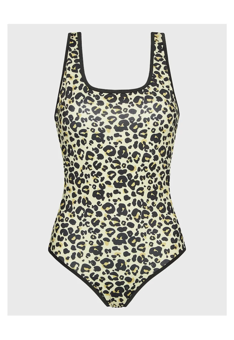 Costum de baie dama  galben, negru,
