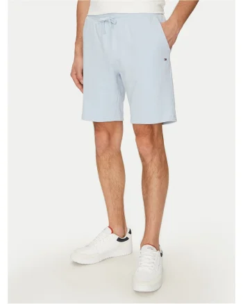 Pantaloni scurti barbati  albastru deschis, bumbac,