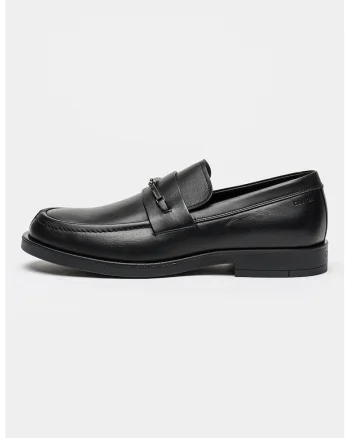 Pantofi loafer din piele Flex, Negru