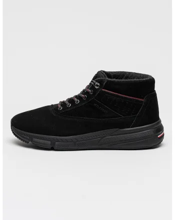 Ghete din piele intoarsa Hybrid, Negru
