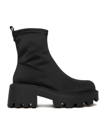 Botine dama 67091-8,  Textil, Negru