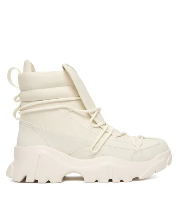 Ghete unisex,  Off White+Gold Logo, piele ecologica, model 7X000335 AF18611 MZ1
