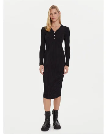 Rochie tricotata,  negru, femei
