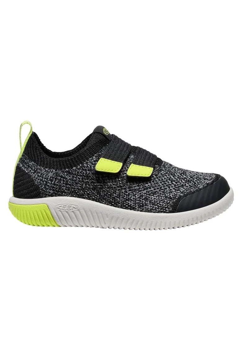 Tenisi cu velcro din material textil,