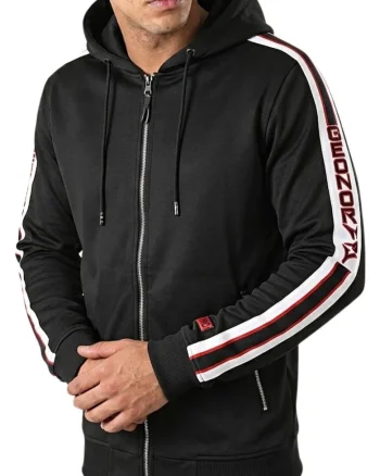 Bluzon  neagra, poliester, croiala regular fit,