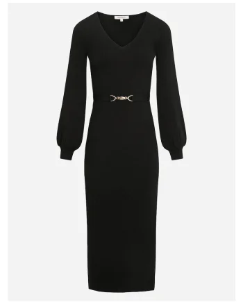 Rochie tricotata,  neagra, femei