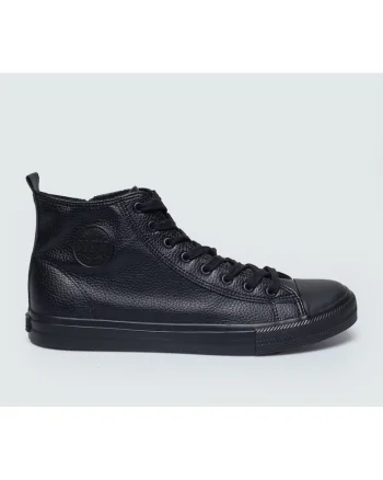 Pantofi sport din piele ecologica cu profil mediu
