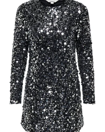 Rochie de cocktail  neagra, fabricata din material de calitate