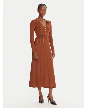 Rochie tricotata de dama  maro