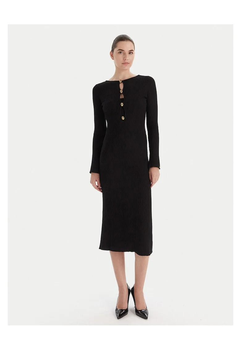 Rochie tricotata de dama,  neagra