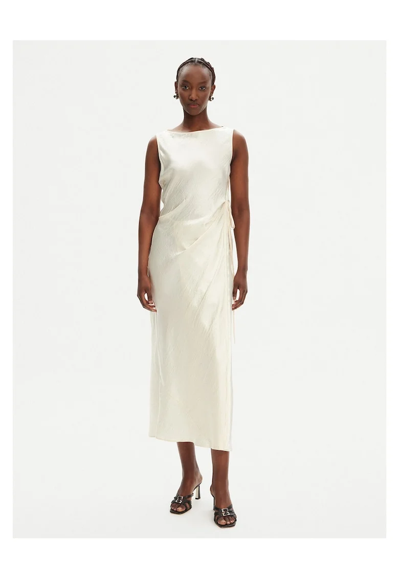 Rochie de cocktail,  bej, fabrica de calitate,