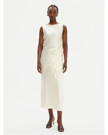 Rochie de cocktail,  bej, fabrica de calitate,