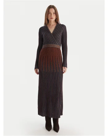 Rochie tricotata de dama  colorata, fabricata din material de calitate