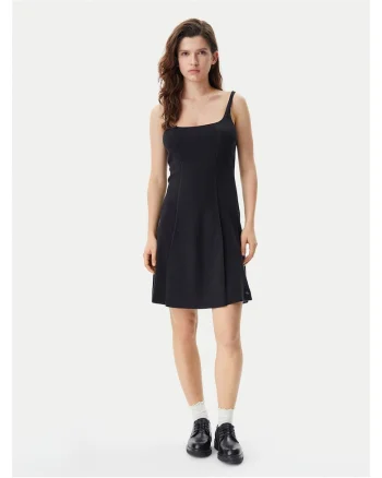 Rochie casual dama,  negru, din material confortabil