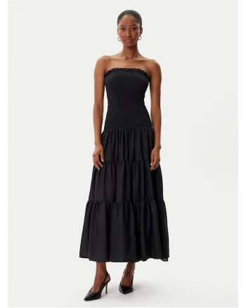 Rochie de seara dama  neagra, fabricata din material de calitate