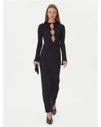 Rochie tricotata de dama  negru, 2 caracteristici reprezentative