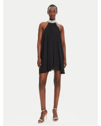 Rochie de cocktail,  neagra, fabricata din material de calitate