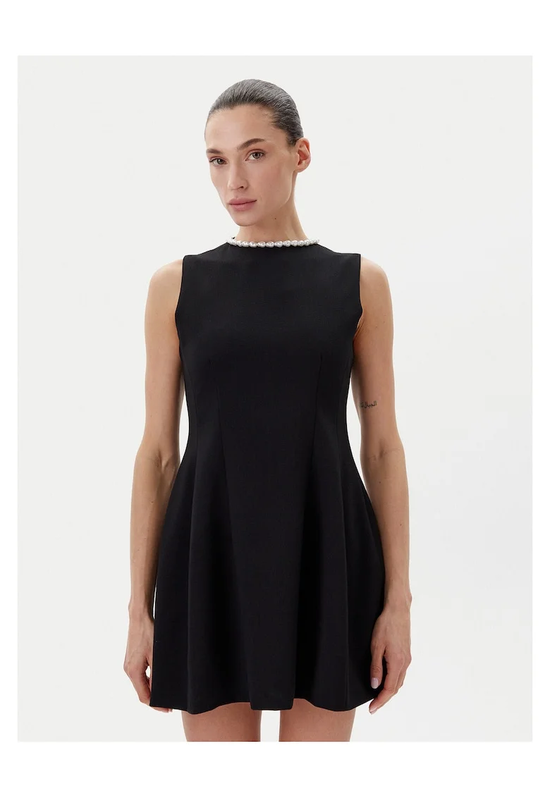 Rochie de cocktail,  negru, fabrica de calitate