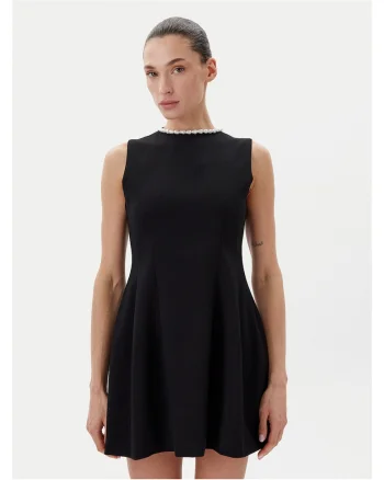 Rochie de cocktail,  negru, fabrica de calitate