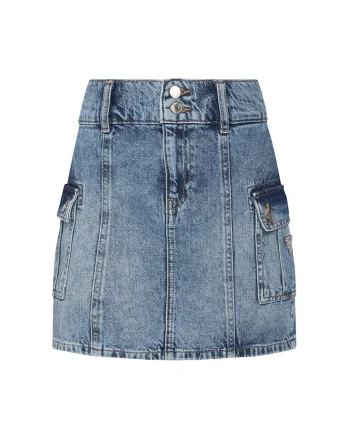 Fusta,  Denim, Albastru
