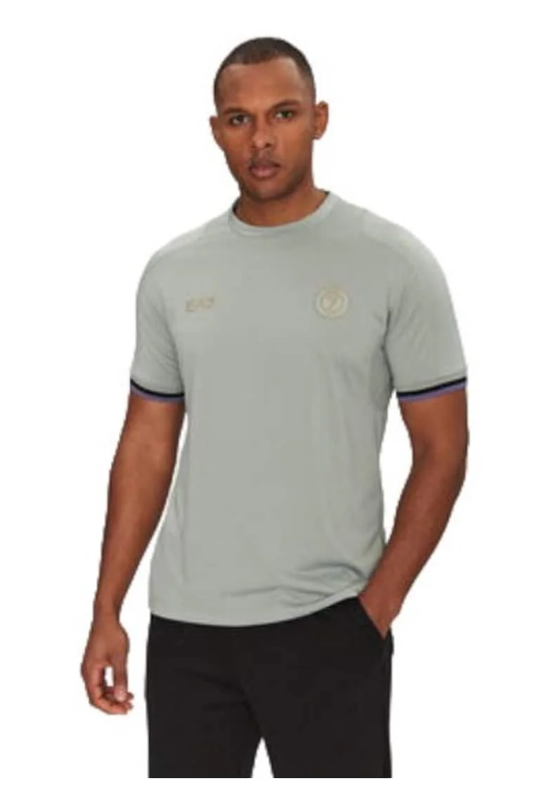 Tricou barbati  EA7, verde, poliester,