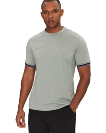 Tricou barbati  EA7, verde, poliester,