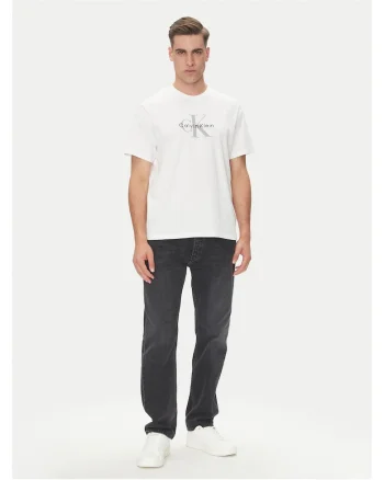 Tricou barbati  alb, bumbac,