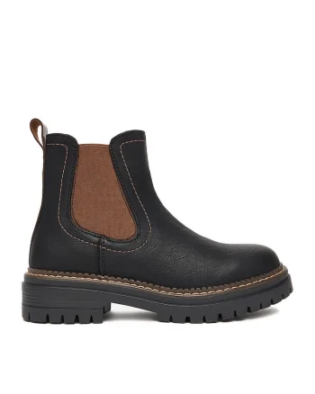 Botine dama CEO-WS5195-26,  Textil, Negru
