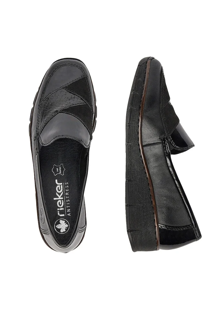 dama,  53785-00, piele naturala, negru, Negru