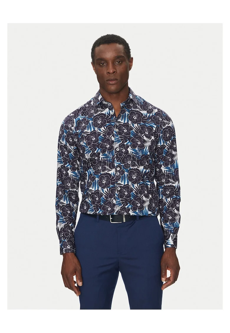 Camasa barbati  bleumarin, 100% bumbac,