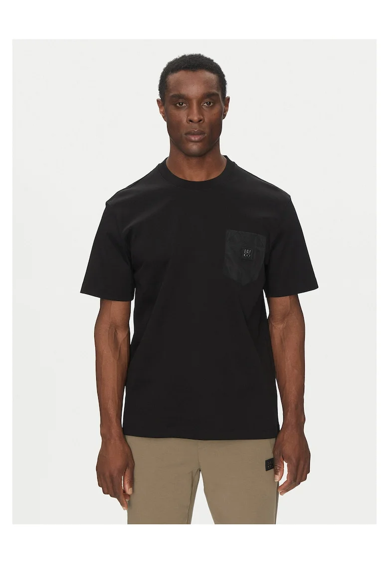 Tricou barbati  negru, bumbac,