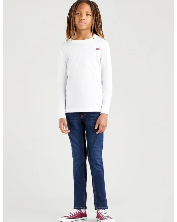 Bluza din amestec de bumbac cu detaliu logo, Alb