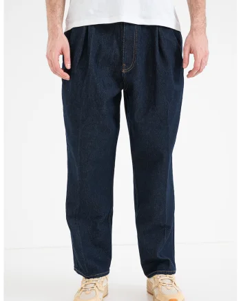 Blugi baggy cu croiala conica 245, Albastru ultramarin