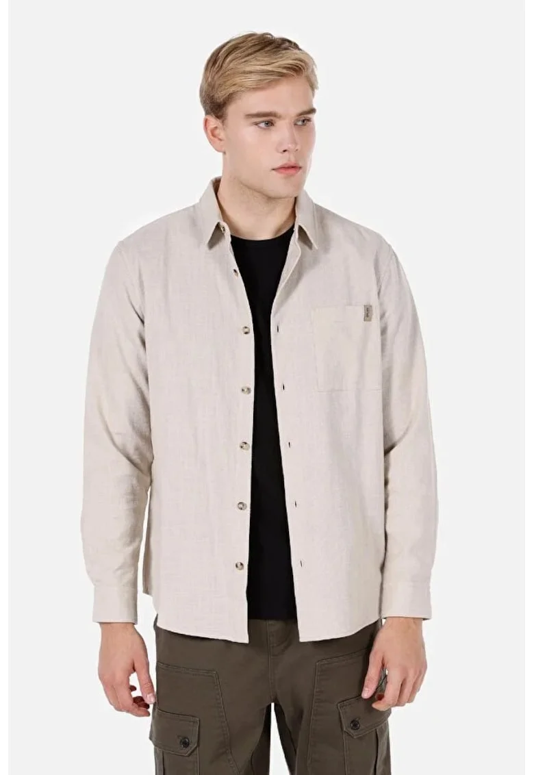 Camasa barbati,  alb, bumbac, L, White