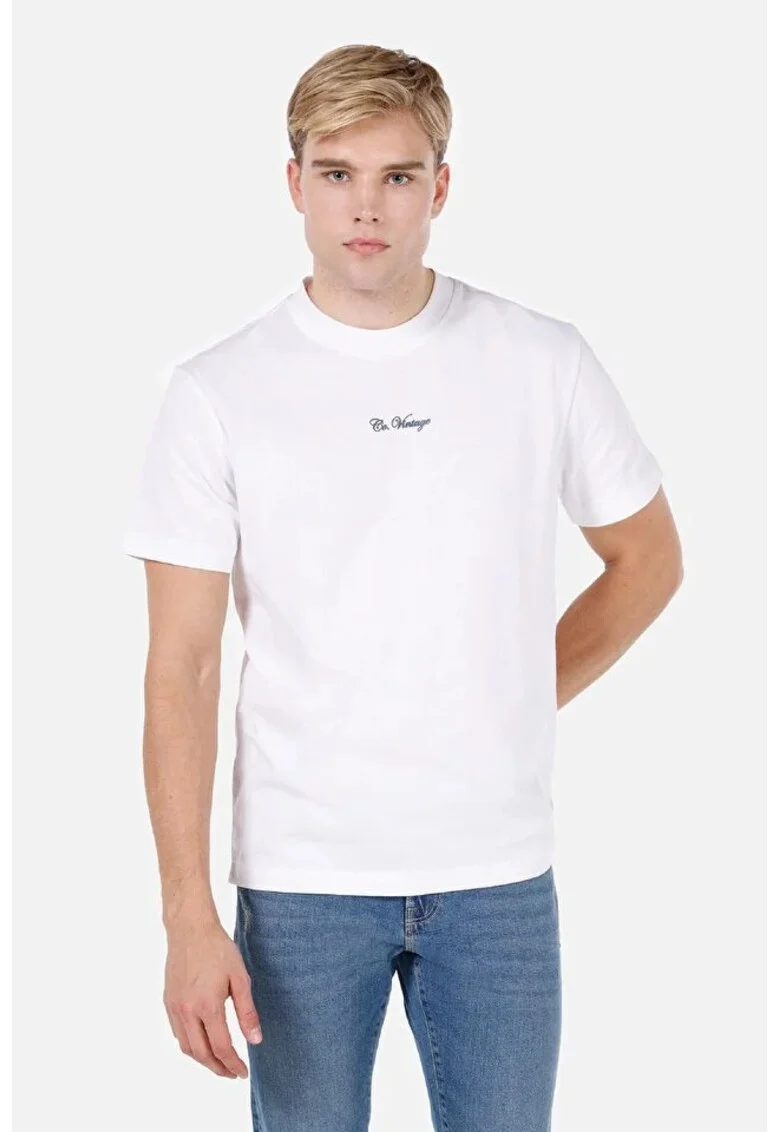 Tricou Cu Maneca Scurta De Barbati Alb Comfort Fit Cl1072379 8684112537764, BLUE