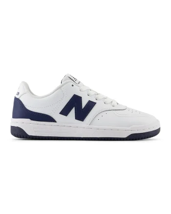 80 Pantofi sport de piele ecologica cu insertii din material textil, Albastru inchis/Alb optic