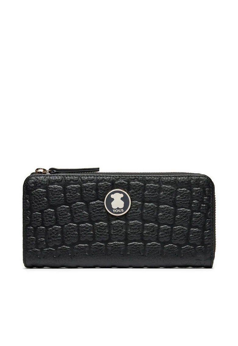 Portofel dama  Kiara Sherton, piele naturala, negru