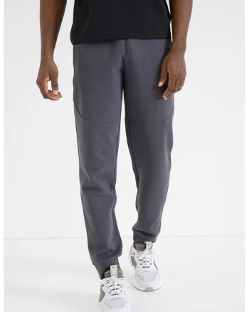 Pantaloni de trening cu talie elastica, Gri carbune