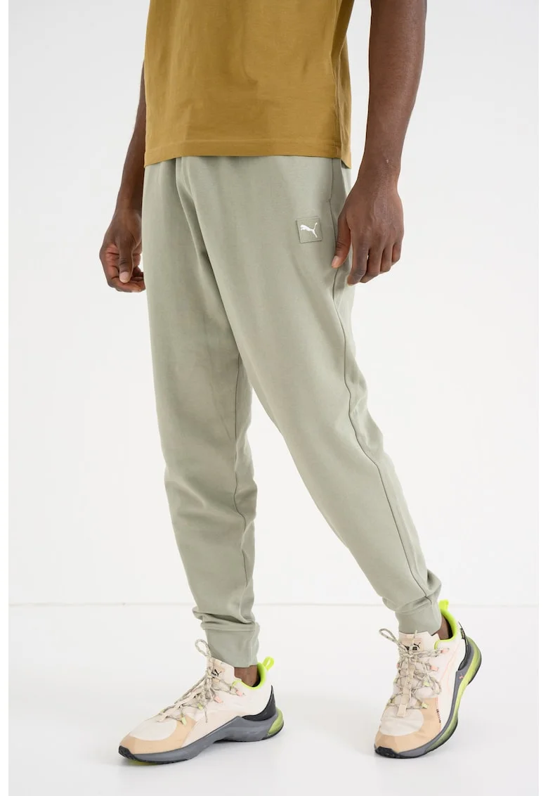 Pantaloni de trening regular fit cu buzunare Ess Elevated, Verde deschis